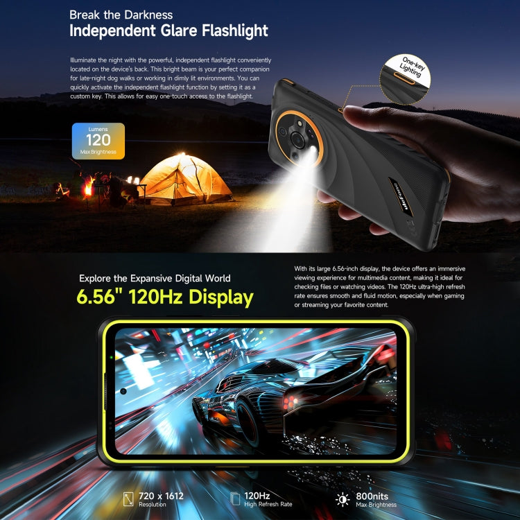 [HK Warehouse] Ulefone Armor X31 Pro 5G, 8GB+256GB, Night Vision, IP68/IP69K Rugged Phone, 6.56 inch Android 15 MediaTek Dimensity 6300 Octa Core, Network: 5G, NFC, OTG (Black)