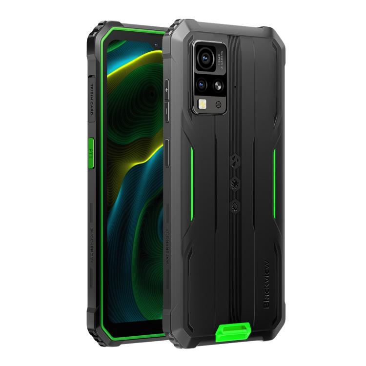 [HK Warehouse] Blackview BV4800 SE Rugged Phone, 4GB+64GB, 6.56 inch Android 15 UMS9320E T615 Octa Core, Network: 4G, OTG, NFC (Green)