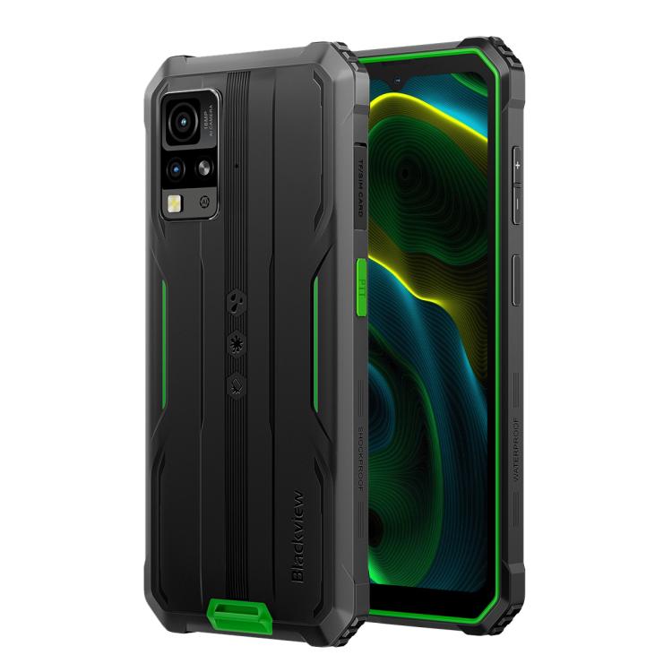 [HK Warehouse] Blackview BV4800 SE Rugged Phone, 4GB+64GB, 6.56 inch Android 15 UMS9320E T615 Octa Core, Network: 4G, OTG, NFC (Green)