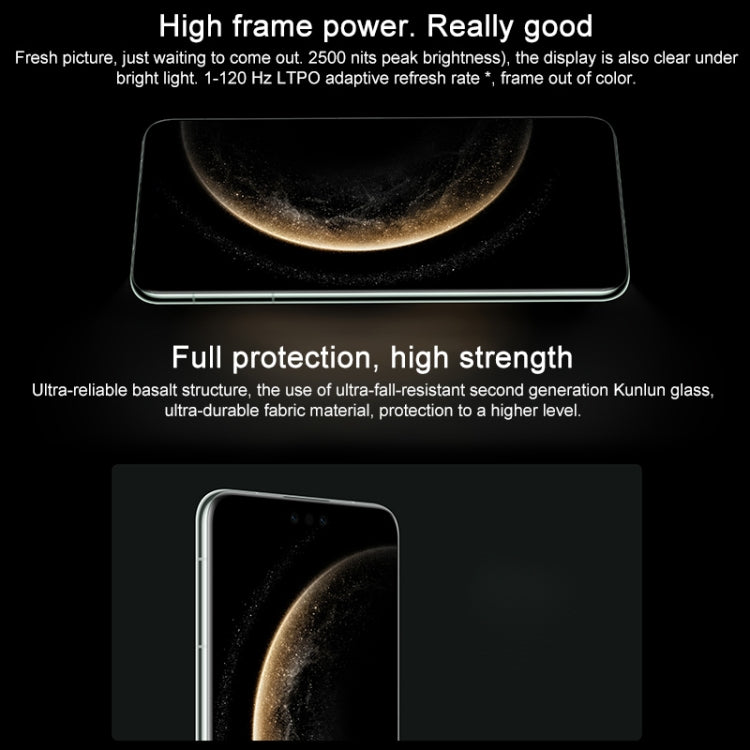 HUAWEI Mate 70 Pro, 12GB+1TB, Harmony AI, 3D Face & Side Fingerprint Identification, 6.9 inch HarmonyOS 4.3, NFC, OTG, Not Support Google Play (White)
