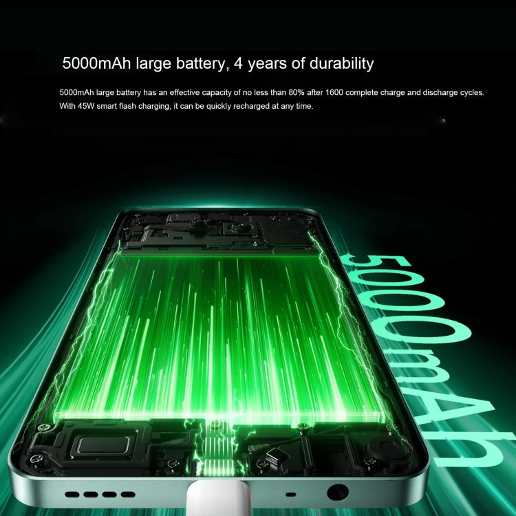 Realme 13, 12GB+512GB, Side Fingerprint Identification, 6.72 inch Realme UI 5.0 Dimensity 6300 5G Octa Core, Network: 5G (Green)