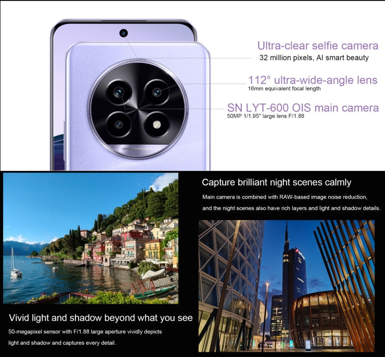 Realme 13 Pro Extreme Edition, 12GB+512GB, Screen Fingerprint Identification, 6.7 inch Realme UI 5.0 Snapdragon 7s Gen 2 Octa Core, NFC, Network: 5G (Purple)