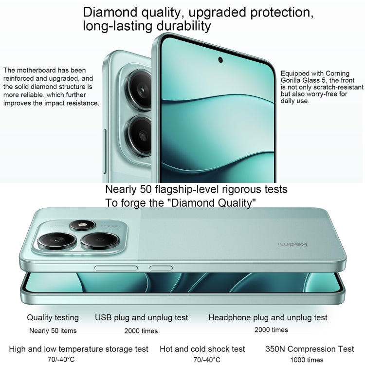 Xiaomi Redmi Note 14 5G, 8GB+256GB, 6.67 inch Xiaomi HyperOS Mediatek Dimensity 7025-Ultra Octa Core, Network: 5G (Green)