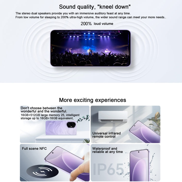 Honor 300, 16GB+512GB, Screen Fingerprint, 6.7 inch MagicOS 9.0 / Android 15 Snapdragon 7 Gen 3 Octa Core, Network: 5G, NFC, OTG, Support Google Play (Grey)