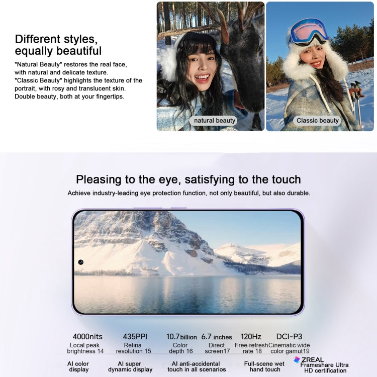 Honor 300, 12GB+512GB, Screen Fingerprint, 6.7 inch MagicOS 9.0 / Android 15 Snapdragon 7 Gen 3 Octa Core, Network: 5G, NFC, OTG, Support Google Play (White)