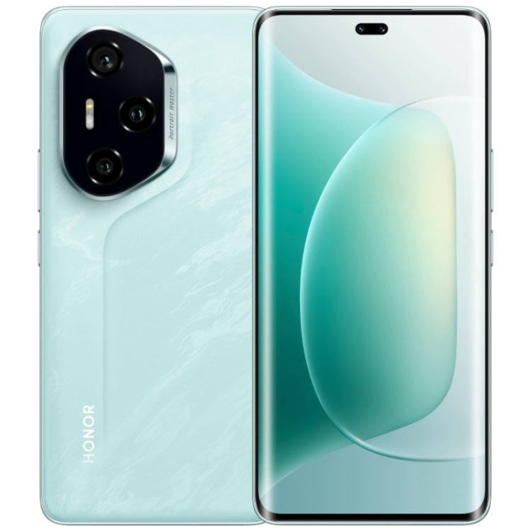 Honor 300 Pro, 12GB+512GB, Screen Fingerprint, 6.78 inch MagicOS 9.0 / Android 15 Snapdragon 8 Gen 3 Octa Core, Network: 5G, NFC, OTG, Support Google Play (Green)