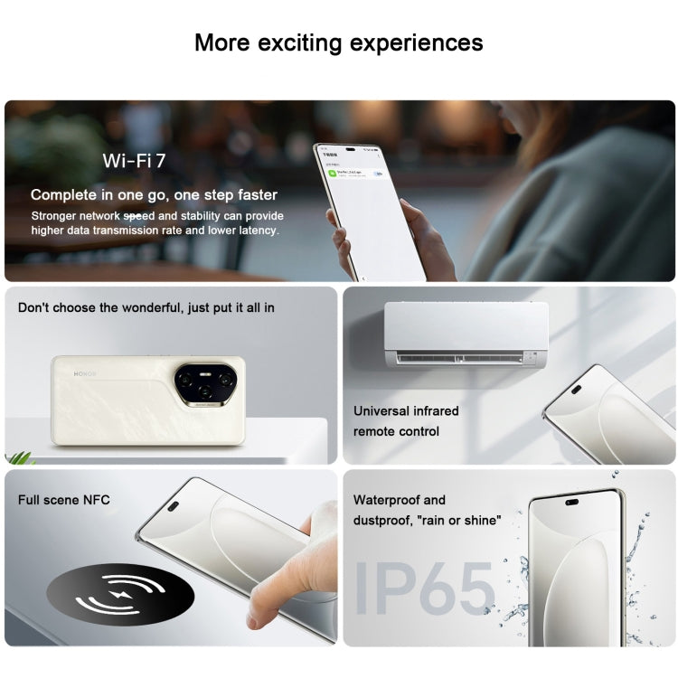 Honor 300 Pro, 12GB+512GB, Screen Fingerprint, 6.78 inch MagicOS 9.0 / Android 15 Snapdragon 8 Gen 3 Octa Core, Network: 5G, NFC, OTG, Support Google Play (Green)