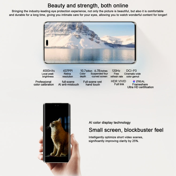 Honor 300 Pro, 12GB+512GB, Screen Fingerprint, 6.78 inch MagicOS 9.0 / Android 15 Snapdragon 8 Gen 3 Octa Core, Network: 5G, NFC, OTG, Support Google Play (White)