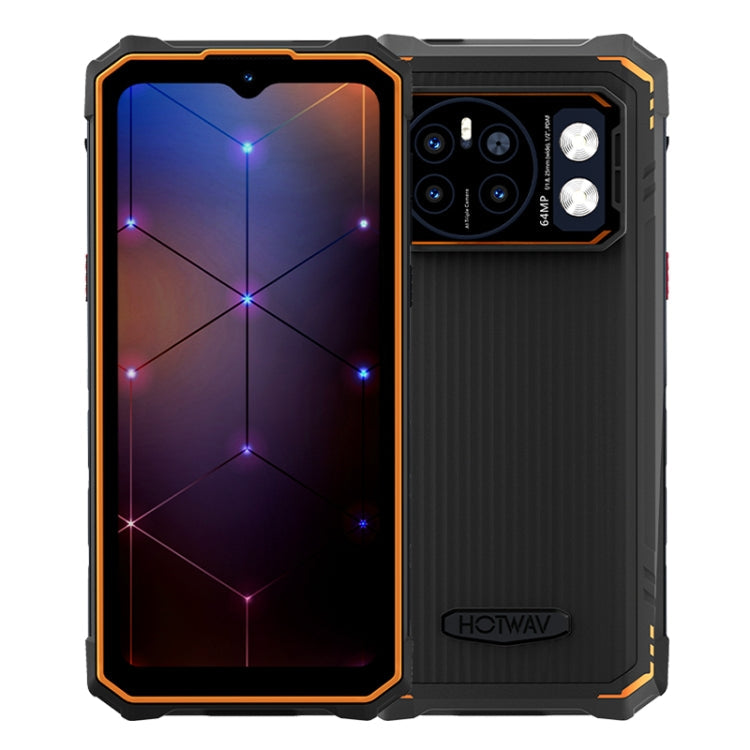 [HK Warehouse] HOTWAV CYBER 13, IP68/IP69K Rugged Phone, 8GB+128GB, 10800mAh, 6.6 inch Android 14.0 Unisoc T606 Octa Core, Network: 4G, NFC, OTG (Orange)