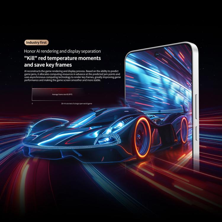 Honor GT, 16GB+256GB, In-screen Fingerprint, 6.7 inch MagicOS 9.0 Android 15.0 Snapdragon 8 Gen 3 Octa Core, Network: 5G, OTG, NFC (Green)