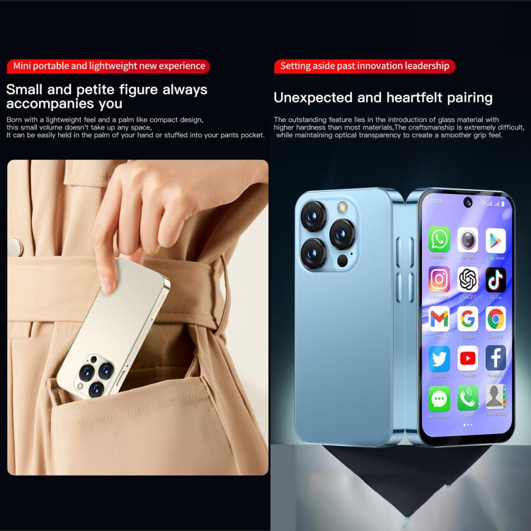SOYES XS19 Pro, 4GB+64GB, 3.8 inch Android 12.0 MTK6762 Quad Core, Network: 4G, Dual SIM, GPS, OTG, Support Google Play Store (Beige)