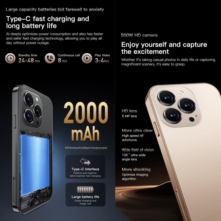 SOYES ONEMYTH M16 Pro, 2GB+16GB, 4.0 inch Android 10.0 MTK6580 Quad Core, Network: 3G, Dual SIM (Black)