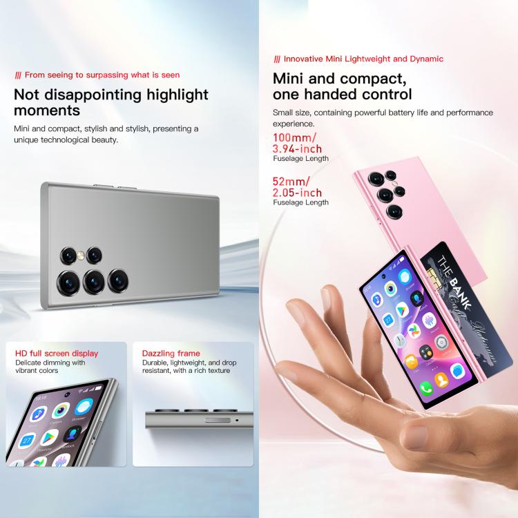 SOYES ONEMYTH S25 Pro, 2GB+16GB, 4.0 inch Android 10.0 MTK6580 Quad Core, Network: 3G, Dual SIM (Pink)