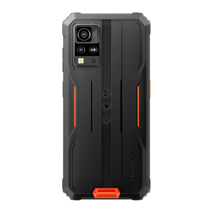 [HK Warehouse] Blackview BV4800 Pro, 4GB+128GB, IP68/IP69K/MIL-STD-810H, 6.56 inch Android 14 Unisoc T606 Octa Core, Network: 4G, OTG (Orange)