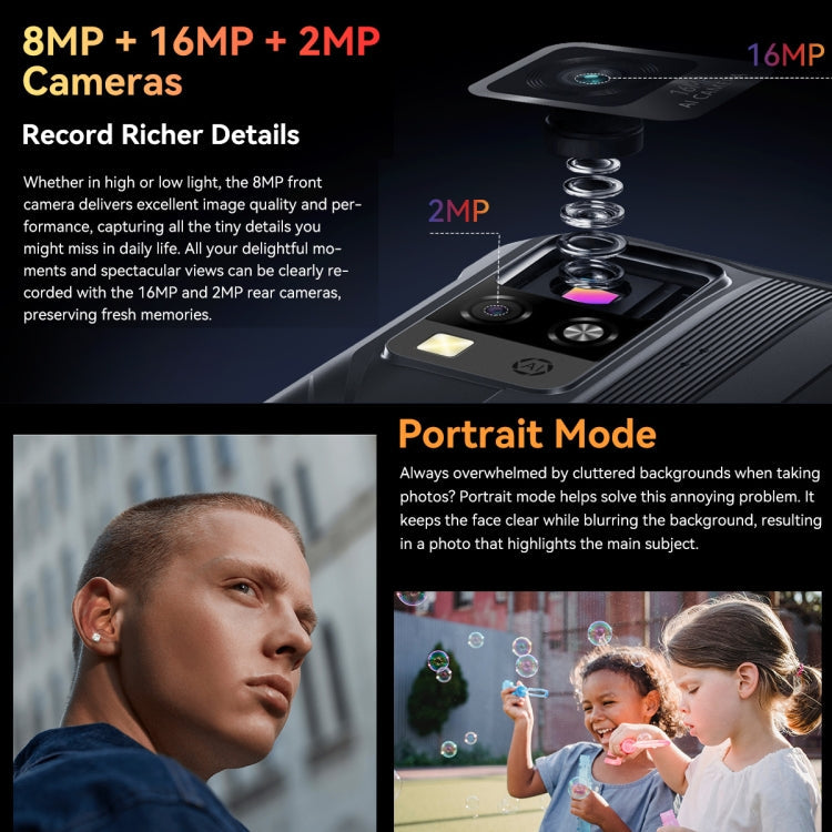 [HK Warehouse] Blackview BV4800 Pro, 4GB+128GB, IP68/IP69K/MIL-STD-810H, 6.56 inch Android 14 Unisoc T606 Octa Core, Network: 4G, OTG (Black)