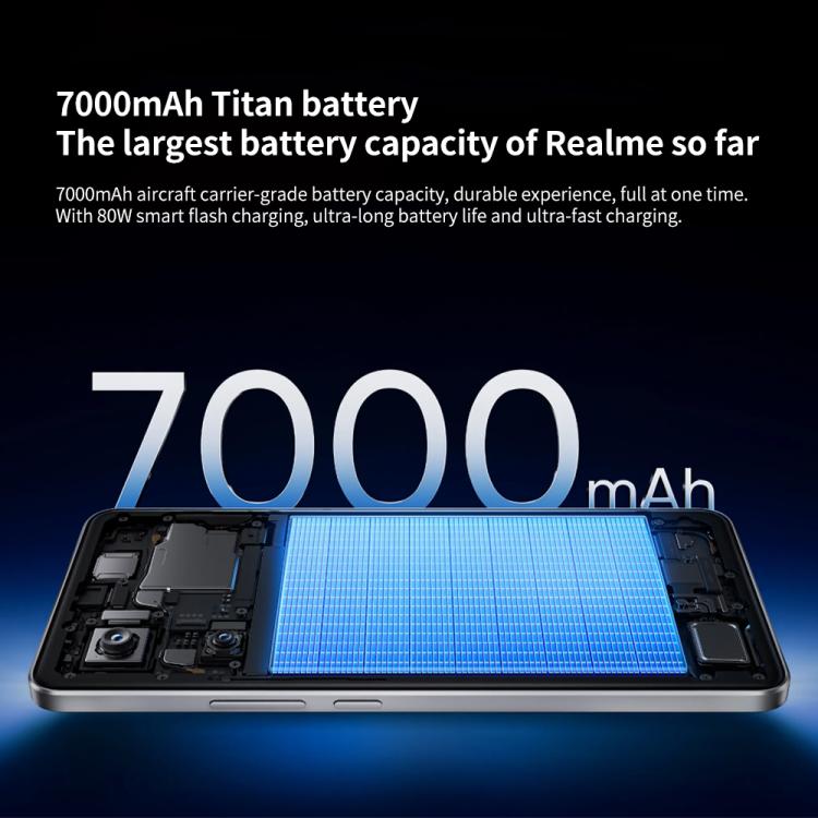 Realme Neo7, 12GB+512GB, 6.78 inch Android 15 / Realme UI 6.0 MediaTek Dimensity 9300+ Octa Core, NFC, Network: 5G, Support Google Play (Blue)