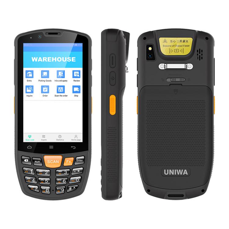 UNIWA HS006 Industrial PDA QR Code Scanner, 2GB+16GB, 4.0 inch Android 11 MediaTek MT6762 Octa Core, NFC, Network: 4G (AU Plug)