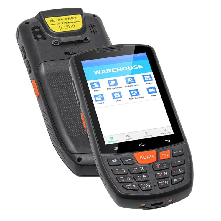 UNIWA HS006 Industrial PDA QR Code Scanner, 2GB+16GB, 4.0 inch Android 11 MediaTek MT6762 Octa Core, NFC, Network: 4G (US Plug)