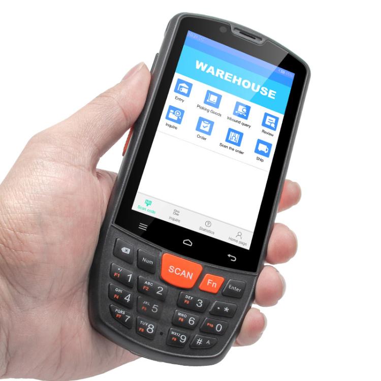 UNIWA HS006 Industrial PDA QR Code Scanner, 2GB+16GB, 4.0 inch Android 11 MediaTek MT6762 Octa Core, NFC, Network: 4G (EU Plug)