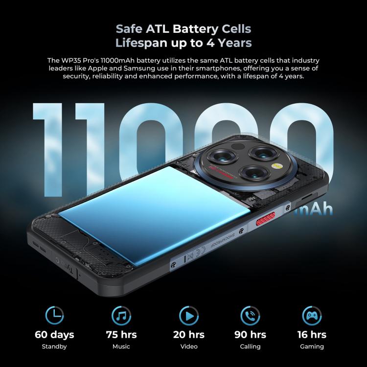 [HK Warehouse] Oukitel WP35 Pro 5G Rugged Phone, 12GB+512GB, 6.6 inch Android 14 MediaTek Dimensity 6300 Octa Core, NFC, OTG, Network: 5G (Green)