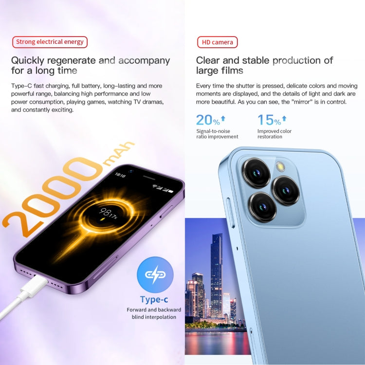 SOYES XS16, 3GB+64GB, 3.0 inch Android 10.0 MTK6737 Quad Core, Bluetooth, WiFi, Network: 4G, Dual SIM, Support Google Play Store (Purple)