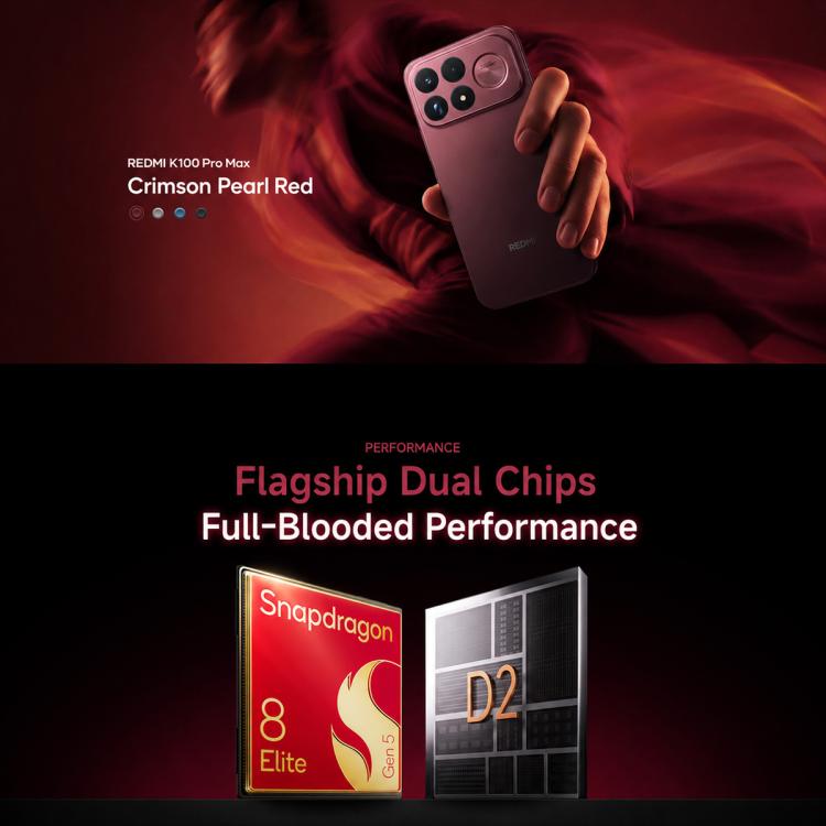 Xiaomi Redmi K100 Pro Max, 12GB+512GB, 6.9 inch Xiaomi HyperOS 3 Snapdragon 8 Elite Gen 5 Octa Core, NFC, Network: 5G, 12GB+512GB