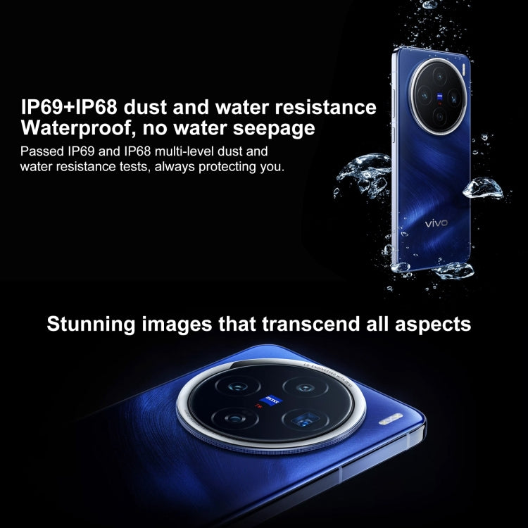vivo X200, 16GB+512GB, Face ID / Screen Fingerprint Identification, 6.67 inch Android 15 Dimensity 9400 Octa Core, OTG, NFC, Network: 5G, Support Google Play (Black)
