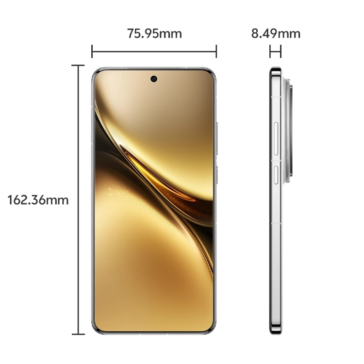 vivo X200 Pro, 16GB+512GB, Face ID / Screen Fingerprint Identification, 6.78 inch Android 15 Dimensity 9400 Octa Core, OTG, NFC, Network: 5G, Support Google Play (White)
