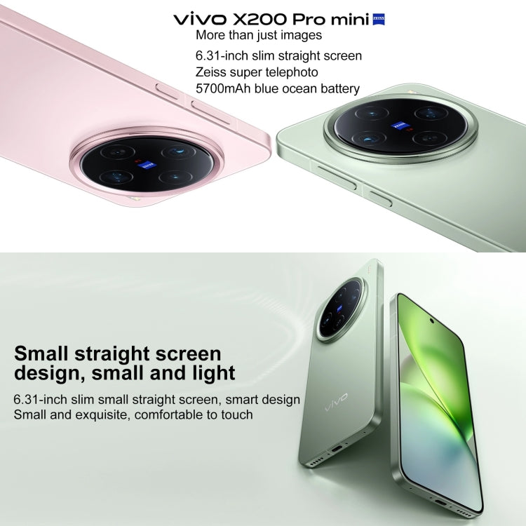 vivo X200 Pro mini, 16GB+512GB, Face ID / Screen Fingerprint Identification, 6.31 inch Android 15 Dimensity 9400 Octa Core, OTG, NFC, Network: 5G, Support Google Play (Black)
