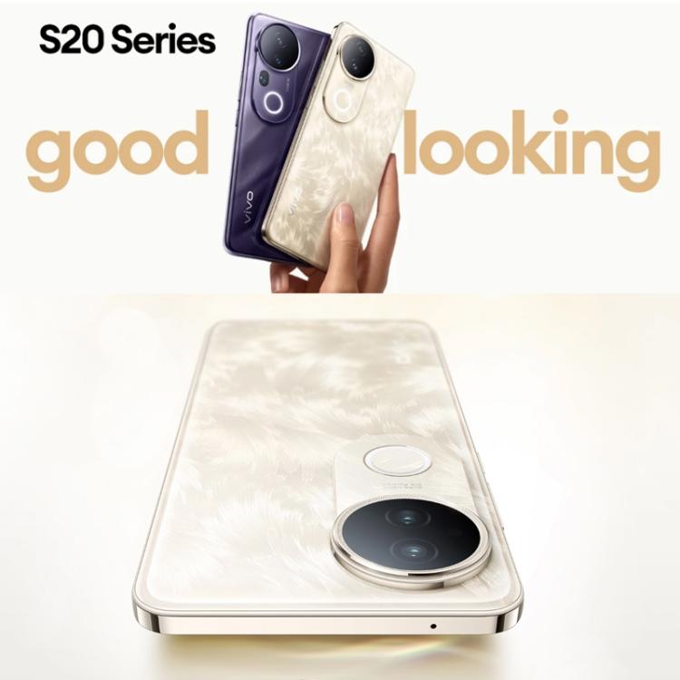 vivo S20, 12GB+256GB, Face ID / Screen Fingerprint Identification, 6.67 inch Android 15 Snapdragon 7 Gen 3 Octa Core, OTG, NFC, Network: 5G (White)
