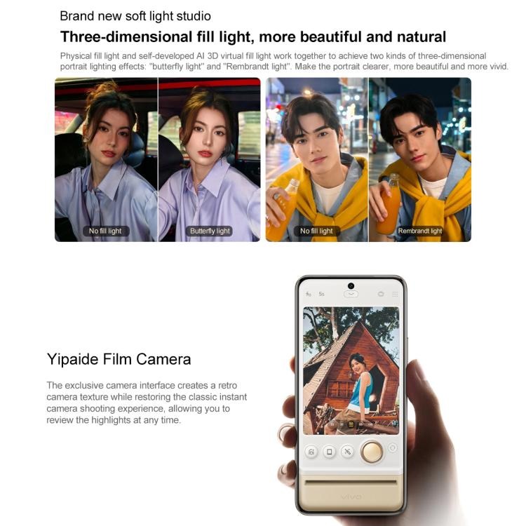 vivo S20 Pro, 12GB+512GB, Face ID / Screen Fingerprint Identification, 6.67 inch Android 15 Dimensity 9300+ Octa Core, OTG, NFC, Network: 5G (Black)