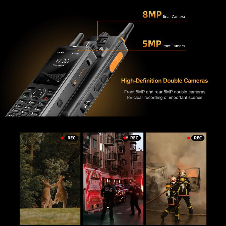 UNIWA F41 Rugged Phone, 1GB+8GB, 2.4 inch MediaTek MT6739 Quad Core,  4600mAh Battery, 21 Keys, Network: 4G (Black)