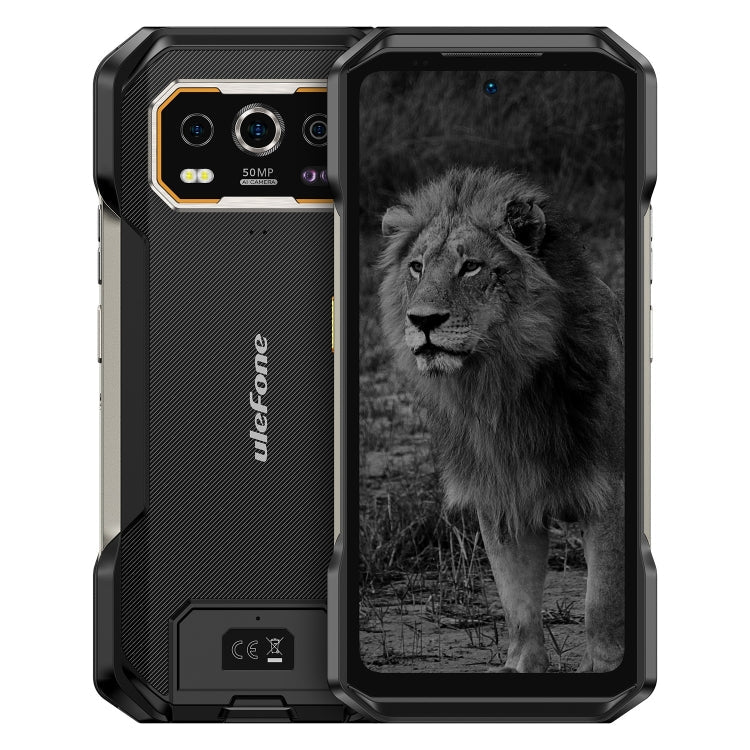 [HK Warehouse] Ulefone Armor 27 Pro Rugged Phone, 12GB+256GB, Night Vision, 10600mAh, 6.78 inch Android 14 MediaTek Dimensity 6300 Octa Core, Network: 5G, NFC (Black)