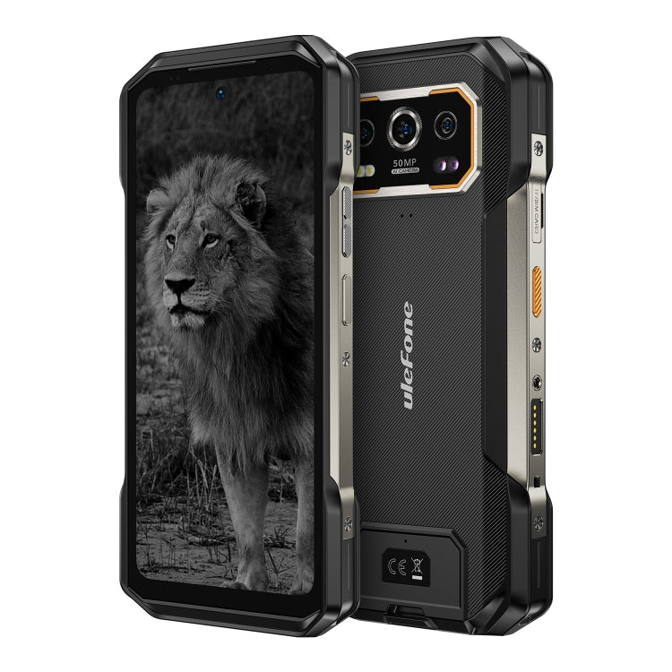 [HK Warehouse] Ulefone Armor 27 Pro Rugged Phone, 12GB+256GB, Night Vision, 10600mAh, 6.78 inch Android 14 MediaTek Dimensity 6300 Octa Core, Network: 5G, NFC (Black)