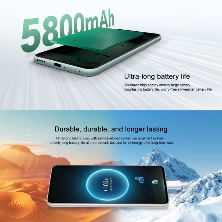 Honor X60, 8GB+256GB, Side Fingerprint, 6.8 inch MagicOS 8.0 Dimensity 7025-Ultra Octa Core, Network: 5G, OTG, Support Google Play (Green)
