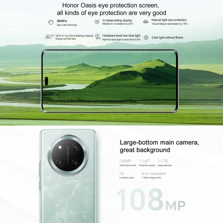 Honor X60 Pro, 12GB+512GB, Screen Fingerprint, 6.78 inch MagicOS 8.0 Snapdragon 6 Gen1 Octa Core, Network: 5G, OTG, Support Google Play (Black)