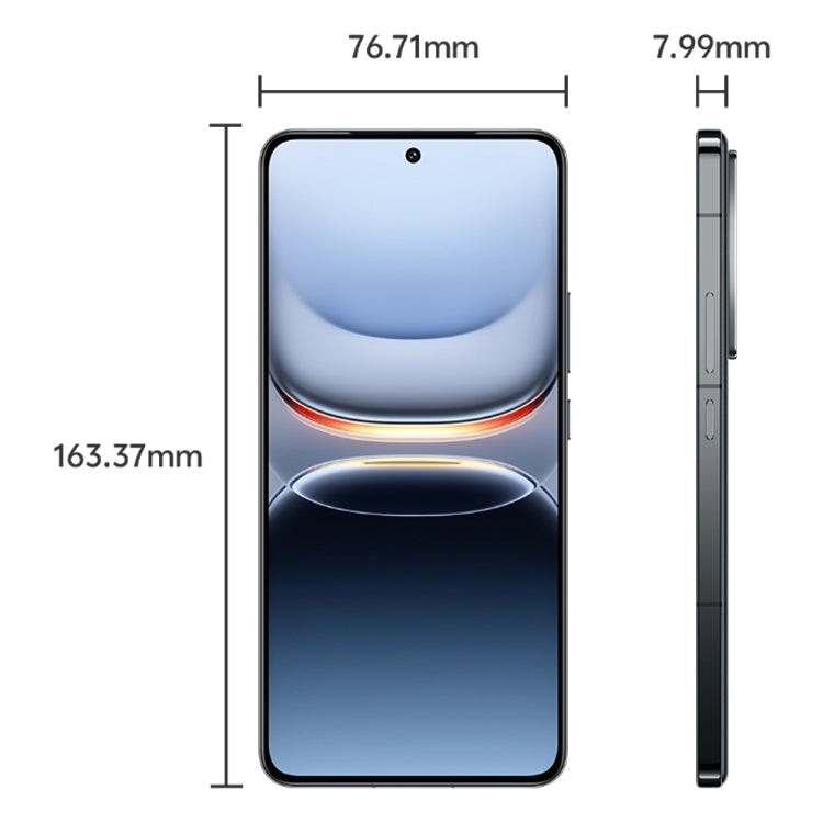 vivo iQOO 13, 12GB+256GB, Face ID / Screen Fingerprint Identification, 6.82 inch Android 15 OriginOS 5 Snapdragon 8 Elite Octa Core, OTG, NFC, Network: 5G, Support Google Play (Black)