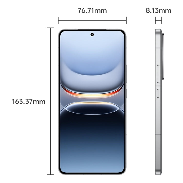 vivo iQOO 13, 12GB+256GB, Face ID / Screen Fingerprint Identification, 6.82 inch Android 15 OriginOS 5 Snapdragon 8 Elite Octa Core, OTG, NFC, Network: 5G, Support Google Play (White)