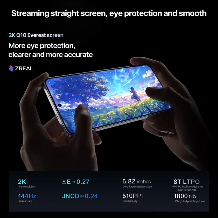 vivo iQOO 13, 12GB+256GB, Face ID / Screen Fingerprint Identification, 6.82 inch Android 15 OriginOS 5 Snapdragon 8 Elite Octa Core, OTG, NFC, Network: 5G, Support Google Play (Grey)