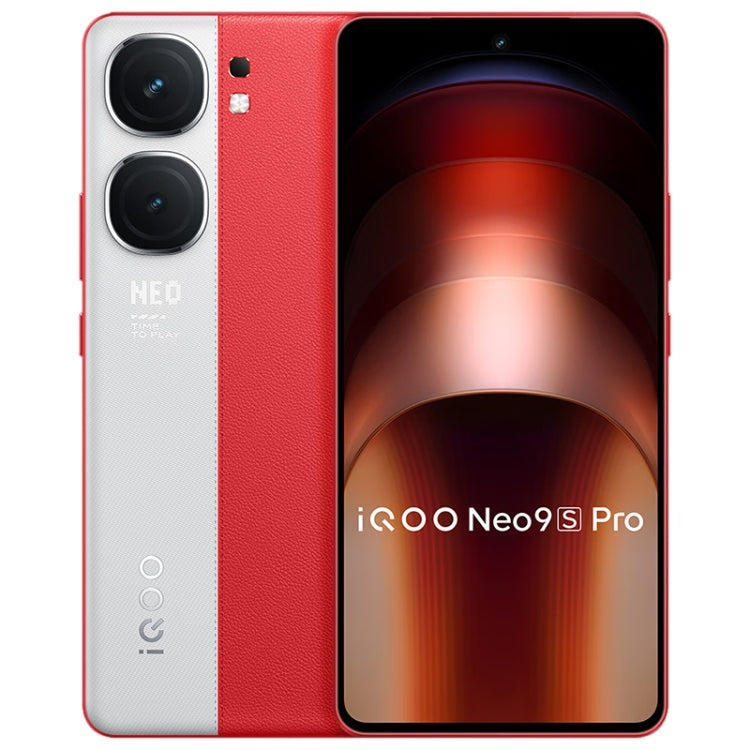 vivo iQOO Neo9S Pro, Dual Back Cameras, 12GB+512GB, Face ID / Fingerprint Identification, 6.78 inch Android 14 OriginOS 4 Dimensity 9300+ Octa Core, OTG, NFC, Network: 5G, Support Google Play (Red)