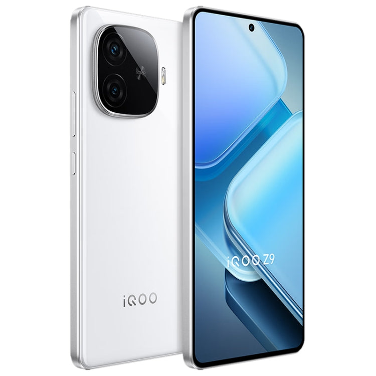 vivo iQOO Z9, Dual Back Cameras, 12GB+512GB, Face ID Screen Fingerprint Identification, 6.78 inch Android 14.0 OriginOS 4 Snapdragon 7 Gen 3 Octa Core 2.63GHz, OTG, NFC, Network: 5G, Support Google Play (White)