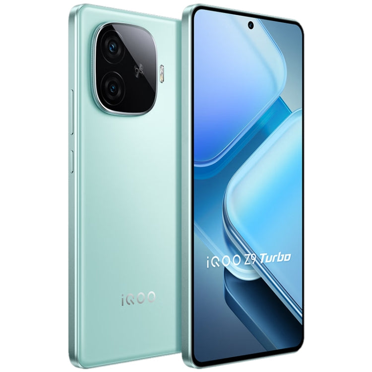 vivo iQOO Z9 Turbo, Dual Back Cameras, 12GB+256GB, Face ID Screen Fingerprint Identification, 6.78 inch Android 14.0 OriginOS 4 Snapdragon 8s Gen 3 Octa Core 3.0GHz, OTG, NFC, Network: 5G, Support Google Play (Mint Green)