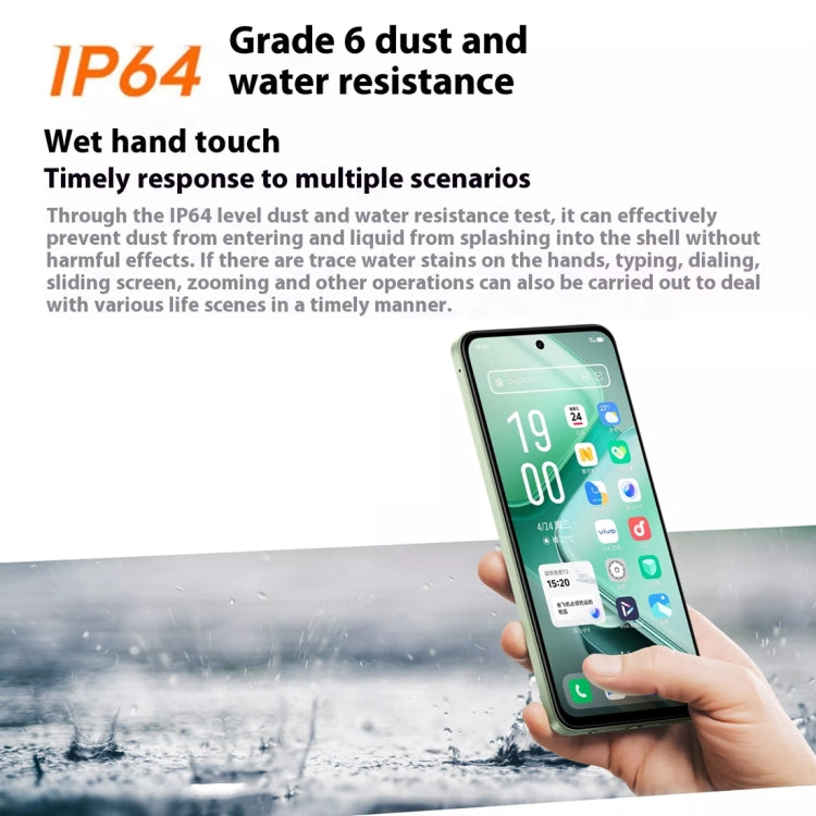 vivo iQOO Z9x, Dual Back Cameras, 8GB+256GB, Face ID Screen Fingerprint Identification, 6.72 inch Android 14.0 OriginOS 4 Snapdragon 6 Gen 1 Octa Core 2.2GHz, OTG, Network: 5G, Support Google Play (Black)