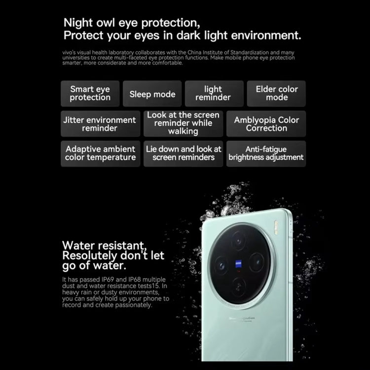 vivo X100s, Triple Back Cameras, 16GB+1TB, Face ID / Fingerprint Identification, 6.78 inch Android 14 OriginOS 4 Dimensity 9300+ Octa Core, OTG, NFC, Network: 5G, Support Google Play (White)