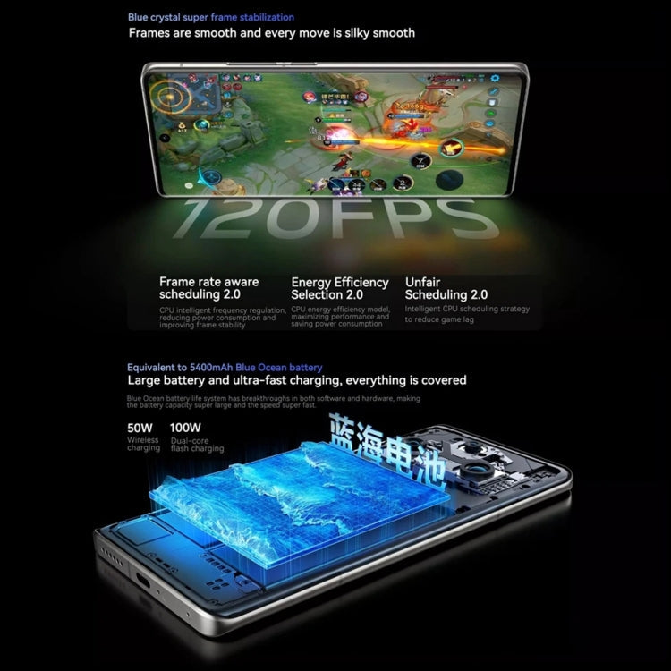 vivo X100s Pro, Triple Back Cameras, 12GB+256GB, Face ID / Fingerprint Identification, 6.78 inch Android 14 OriginOS 4 Dimensity 9300+ Octa Core, OTG, NFC, Network: 5G, Support Google Play (Black)