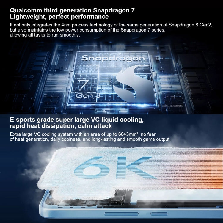 vivo Y200 GT, Dual Back Cameras, 12GB+512GB, Face ID Screen Fingerprint Identification, 6.78 inch Android 14.0 OriginOS 4 Snapdragon 7 Gen 3 Octa Core 2.63GHz, OTG, NFC, Network: 5G, Support Google Play (Black)
