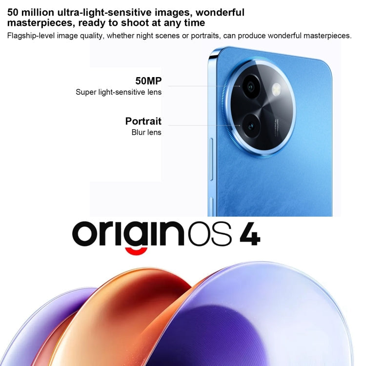 vivo Y200t, Dual Back Cameras, 8GB+128GB, Face ID Screen Fingerprint Identification, 6.72 inch Android 14.0 OriginOS 4 Snapdragon 6 Gen 1 Octa Core 2.2GHz, OTG, Network: 5G, Support Google Play (Dark Green)