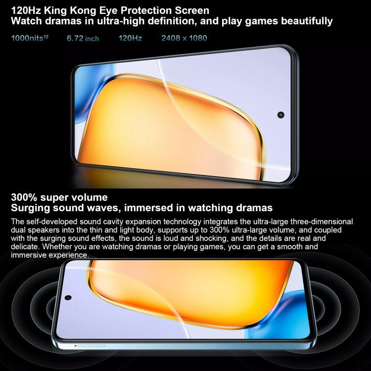 vivo Y200t, Dual Back Cameras, 12GB+256GB, Face ID Screen Fingerprint Identification, 6.72 inch Android 14.0 OriginOS 4 Snapdragon 6 Gen 1 Octa Core 2.2GHz, OTG, Network: 5G, Support Google Play (Blue)