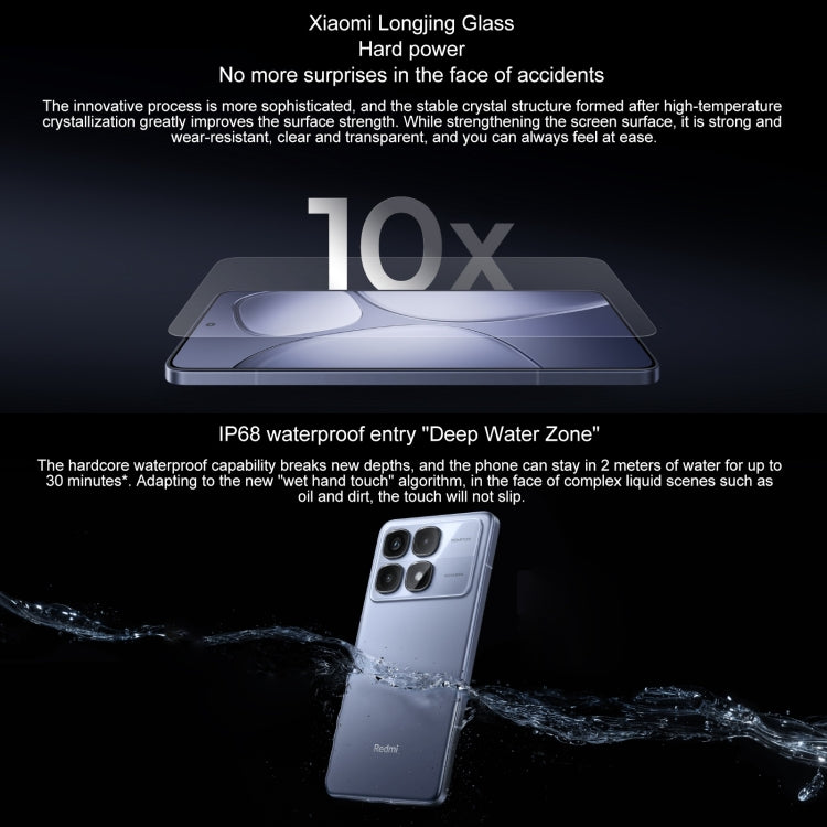 Xiaomi Redmi K70 Ultra, 12GB+512GB, 6.67 inch Xiaomi HyperOS Dimensity 9300+ Octa Core 4nm up to 3.4GHz, NFC, Network: 5G (White)