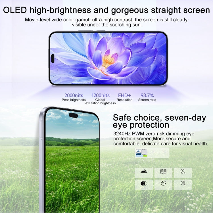 Honor X60i,  8GB+256GB, Screen Fingerprint, 6.7 inch MagicOS 8.0 Dimensity 6080 Octa Core, Network: 5G, OTG, Not Support Google Play (White)